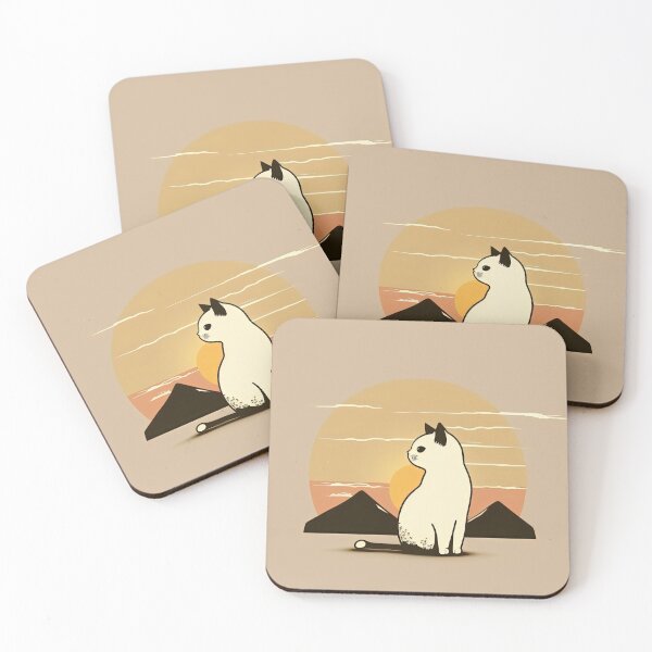 Item preview, gato mirando el atardecer designed and sold by Chillapy.