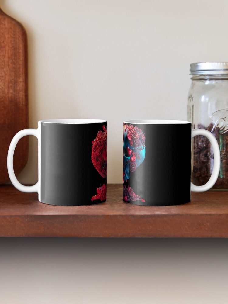 Thumbnail 2 of 6, Coffee Mug, Valentine Day Skulls designed and sold by POST-VANITAS.
