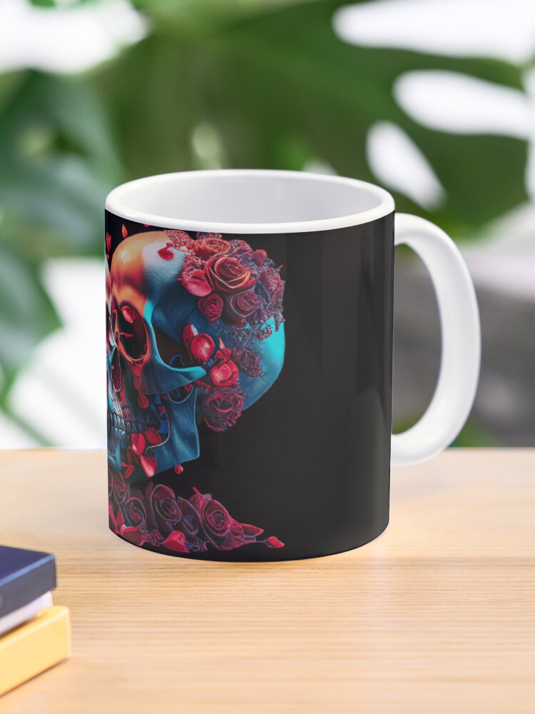 Thumbnail 1 of 6, Coffee Mug, Valentine Day Skulls designed and sold by POST-VANITAS.