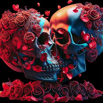 Artwork thumbnail, Valentine Day Skulls by POST-VANITAS