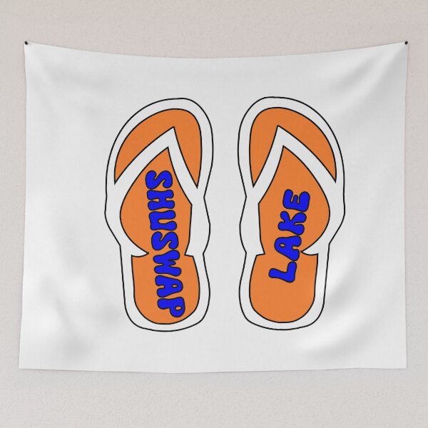 Item preview, Shuswap Lake Flip Flop Sandals Beach Summer designed and sold by HatzicTshirts.