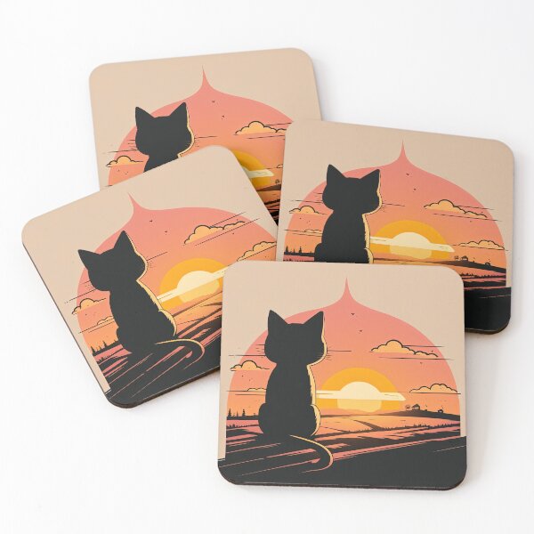 Item preview, gato mirando el atardecer designed and sold by Chillapy.
