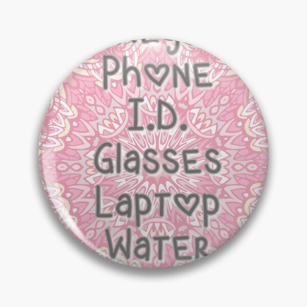 Item preview, Keys, Phone, ID Glasses, Laptop, Water & Snack  - don't forget! designed and sold by hardscuffle.