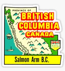 Salmon Arm BC Vintage Travel Decal Sticker