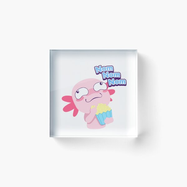 Aperçu de l'œuvre axolotl mangeant du pop-corn créée et vendue par Beautyqueens Beautys.