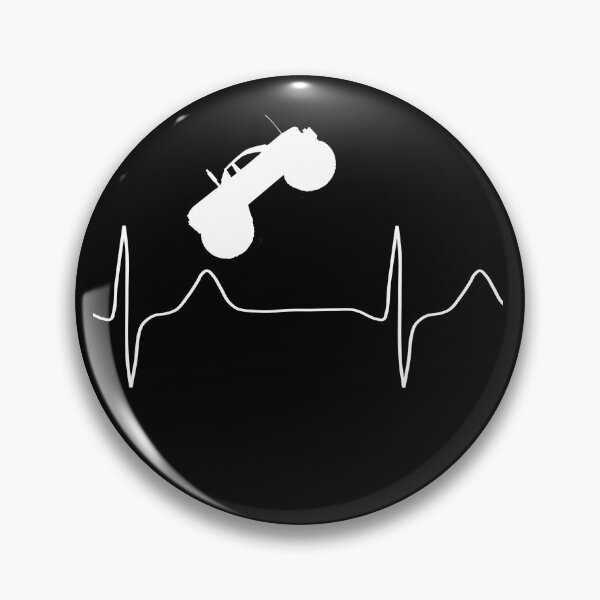 Item preview, My heart beats for monstertrucks (dark background) designed and sold by Jeeb-Arts.