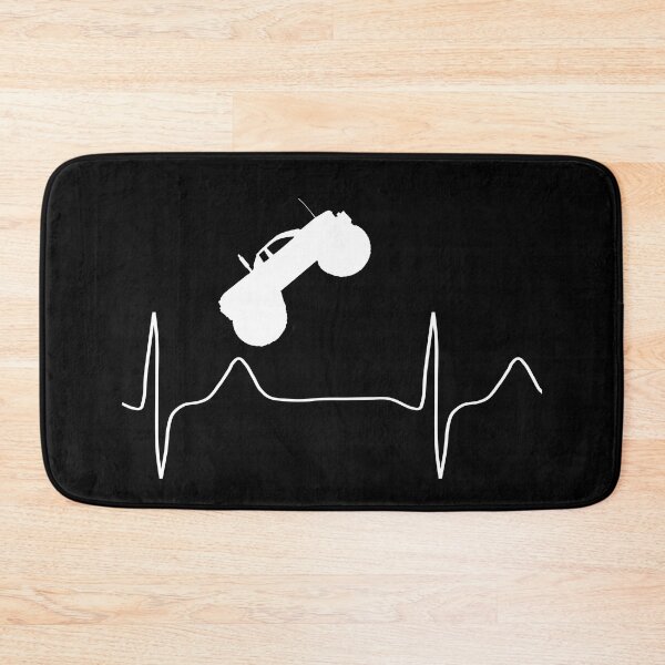 Item preview, My heart beats for monstertrucks (dark background) designed and sold by Jeeb-Arts.