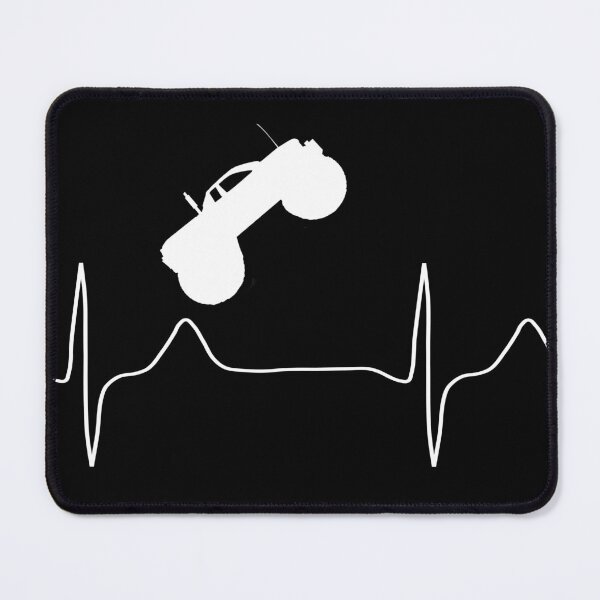 Item preview, My heart beats for monstertrucks (dark background) designed and sold by Jeeb-Arts.