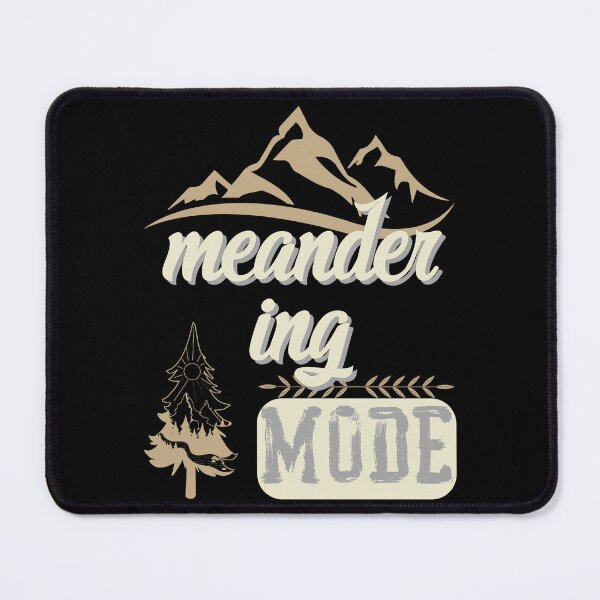 Item preview, meander ing mode, forest river sun inside tree pine designed and sold by movie-popcorn.
