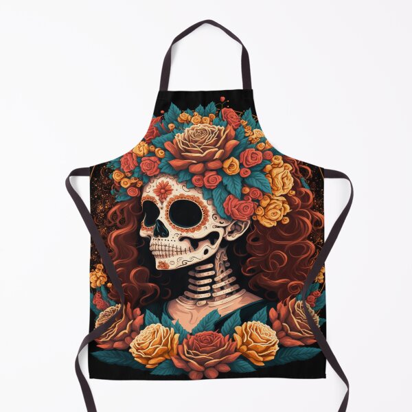 Item preview, Catrina with Roses Wall Decor: A Unique Addition to Your Home designed and sold by Thewallart.