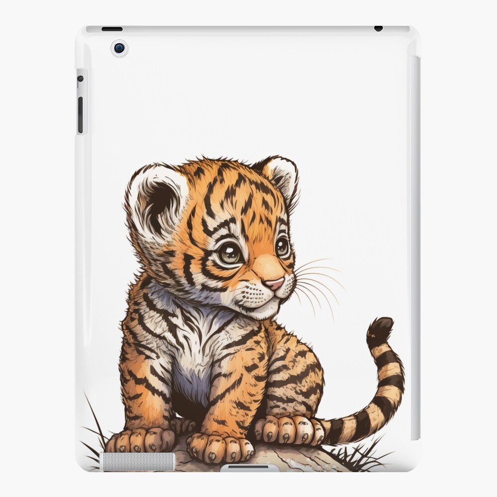 Tiger Cub #1 Drawing by Gail Schmiedlin - Fine Art America
