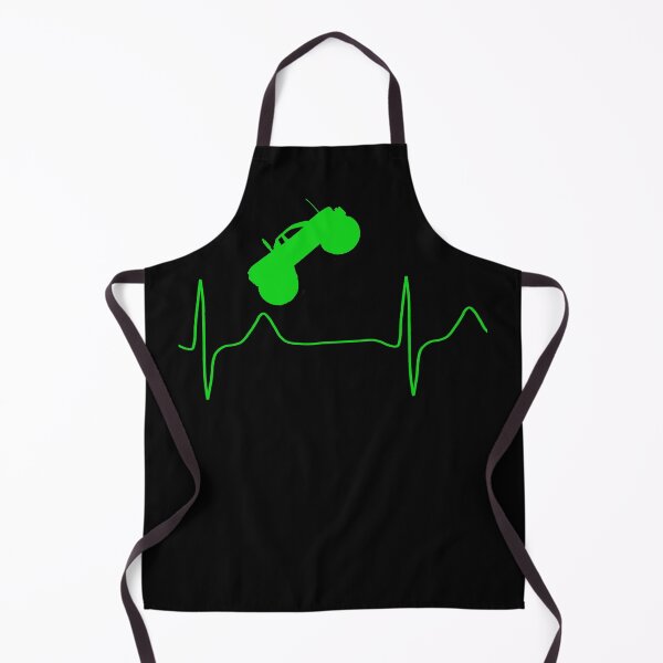 Item preview, My heart beats for monstertrucks (monitor green) designed and sold by Jeeb-Arts.