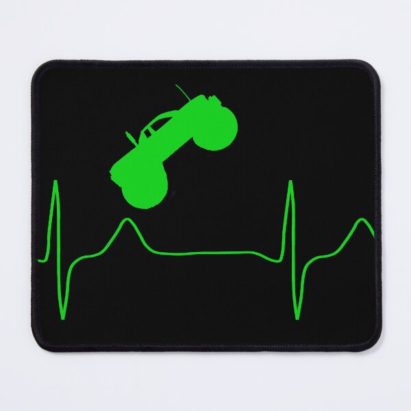 Item preview, My heart beats for monstertrucks (monitor green) designed and sold by Jeeb-Arts.