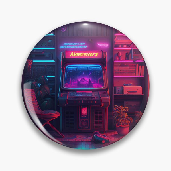 Item preview, Synthwave Arcade Machine designed and sold by LukeAiWalker.
