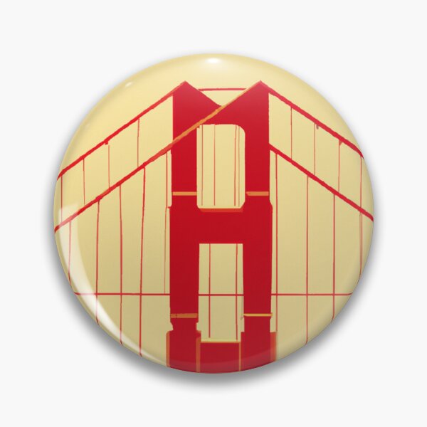 Item preview, San Francisco Golden Gate Bridge Art Deco designed and sold by hunnyworks-.