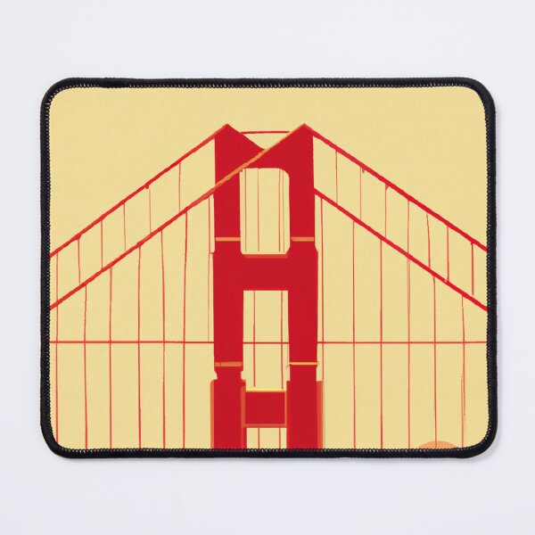 Item preview, San Francisco Golden Gate Bridge Art Deco designed and sold by hunnyworks-.