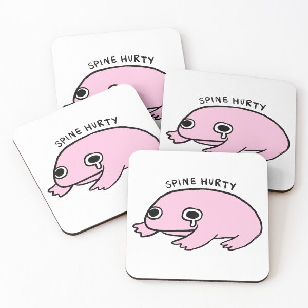 Item preview, Spine Hurty | Pink Frog designed and sold by iristocat.
