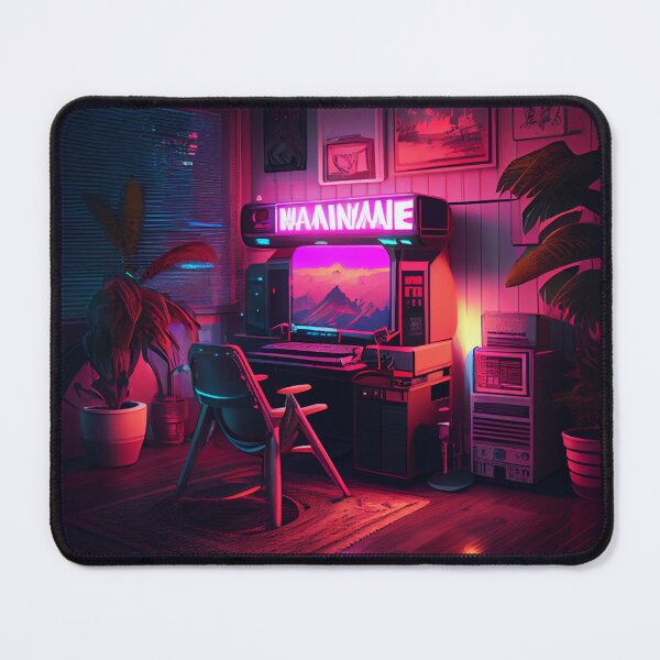 Item preview, Neon-Lit Gaming Den designed and sold by LukeAiWalker.