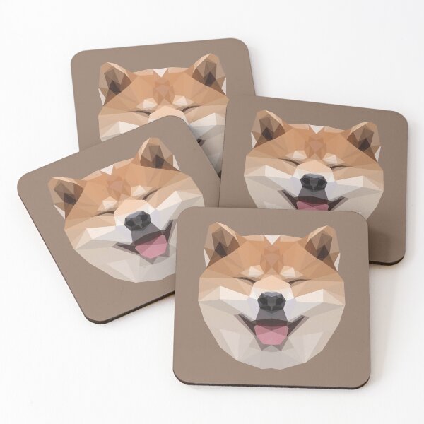 Item preview, Shibu Inu Poly Art designed and sold by hunnyworks-.