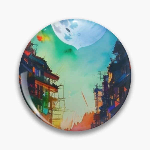 Item preview, Full Moon Descending on a Destroyed City designed and sold by Verdant Rose Studio.