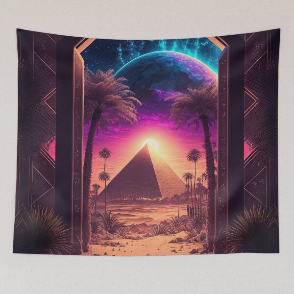 Item preview, Retro-Futurism's Last Oasis: An Ancient Pyramid designed and sold by Mullet Monkey.