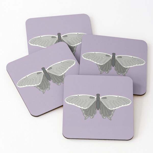 Item preview, Cool Grey Butterfly designed and sold by ElimaArt.