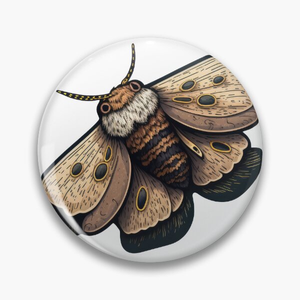 Item preview, Black and Gold Moth Sticker with Detail designed and sold by bryanchvzz.