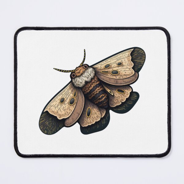 Item preview, Black and Gold Moth Sticker with Detail designed and sold by bryanchvzz.
