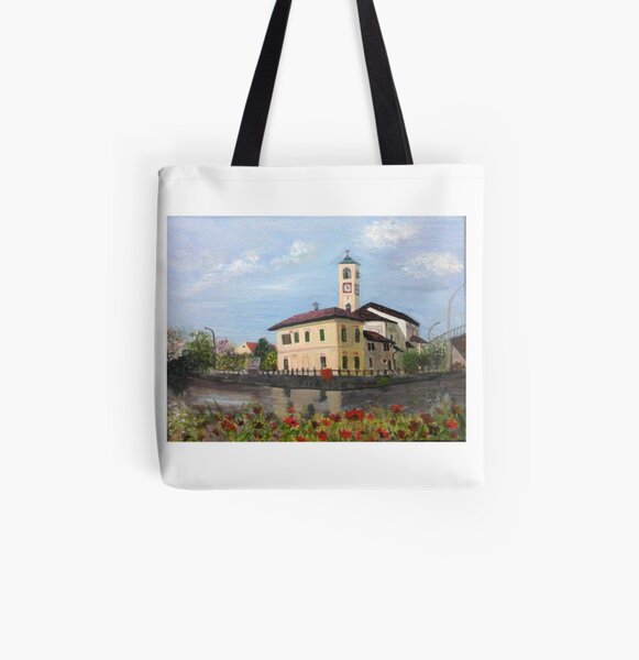 Church in Abbiategrasso All Over Print Tote Bag