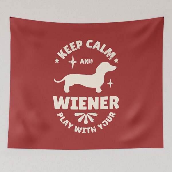 Item preview, Keep Calm Dachshund Funny designed and sold by Hic21.