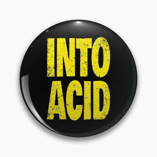 Item preview, Into Acid (Funny Quote for Acid House Lovers - Vintage Retro Distressed Grunge - Yellow) designed and sold by SassyClassyMe.