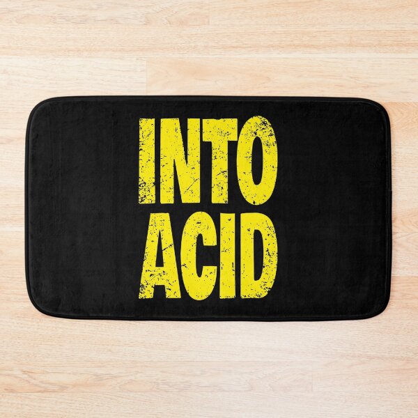 Item preview, Into Acid (Funny Quote for Acid House Lovers - Vintage Retro Distressed Grunge - Yellow) designed and sold by SassyClassyMe.
