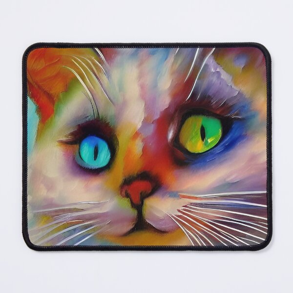 Item preview, Cat - Multi-Colored Eyes - Heterochromia Iridium designed and sold by ArtistsQuest.