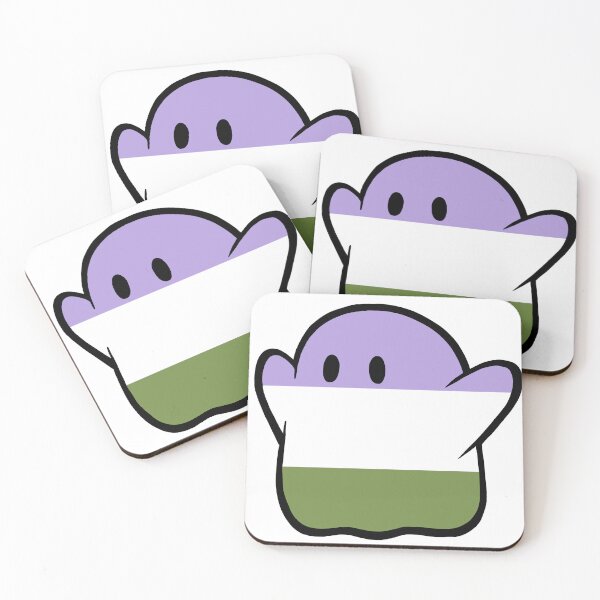 Item preview, Spooky Ghost Genderqueer Pride Flag designed and sold by SweetestCremita.