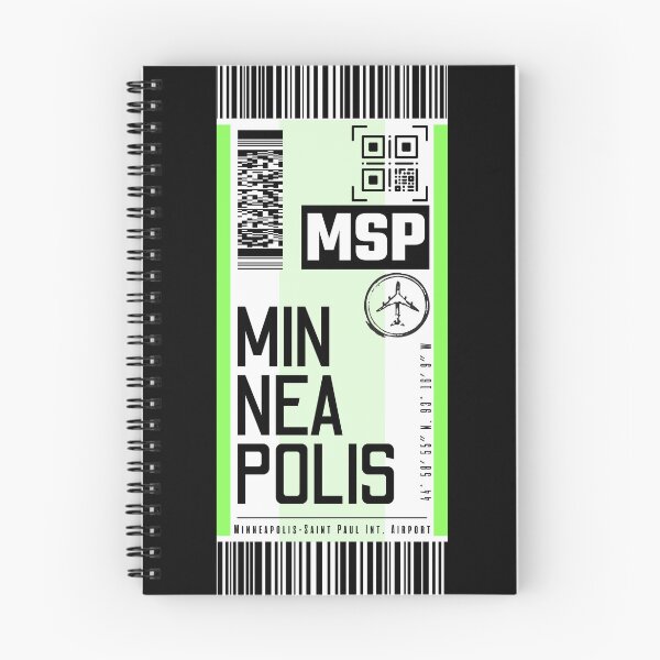 Item preview, MINNEAPOLIS MSP classic luggage tag flight ticket designed and sold by LeddsoDello.