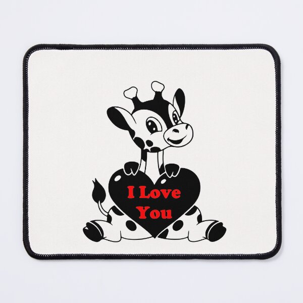 Item preview, Cute Valentine Baby Giraffe with Heart Design designed and sold by Rafy's Designs.