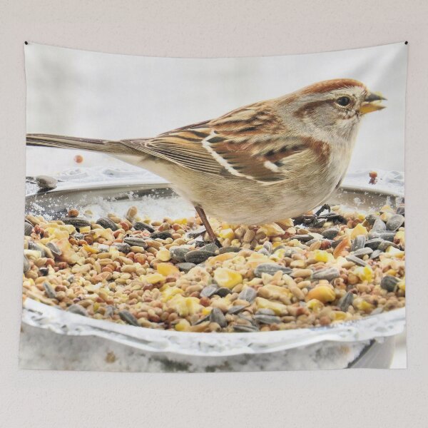 Item preview, Silver Banquet Sparrow designed and sold by MaryLinH.
