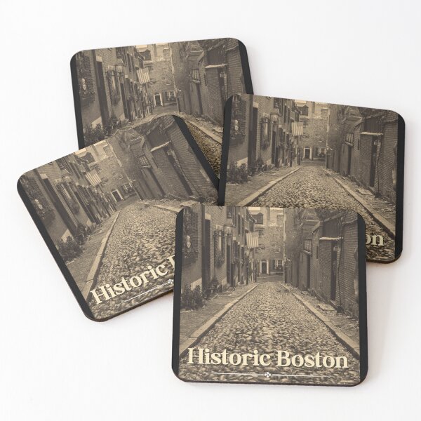 Item preview, Old Historic Boston Sepia Tone Photography Design designed and sold by EarthArtDesigns.