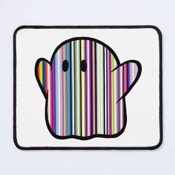 Item preview, Spooky Ghost Barcode Rainbow Pride Flag designed and sold by SweetestCremita.