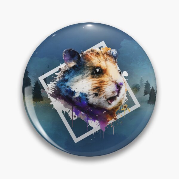 Item preview, Taro the Hamster WITH BACKGROUND - Watercolor Animal Series designed and sold by Bolg3r.