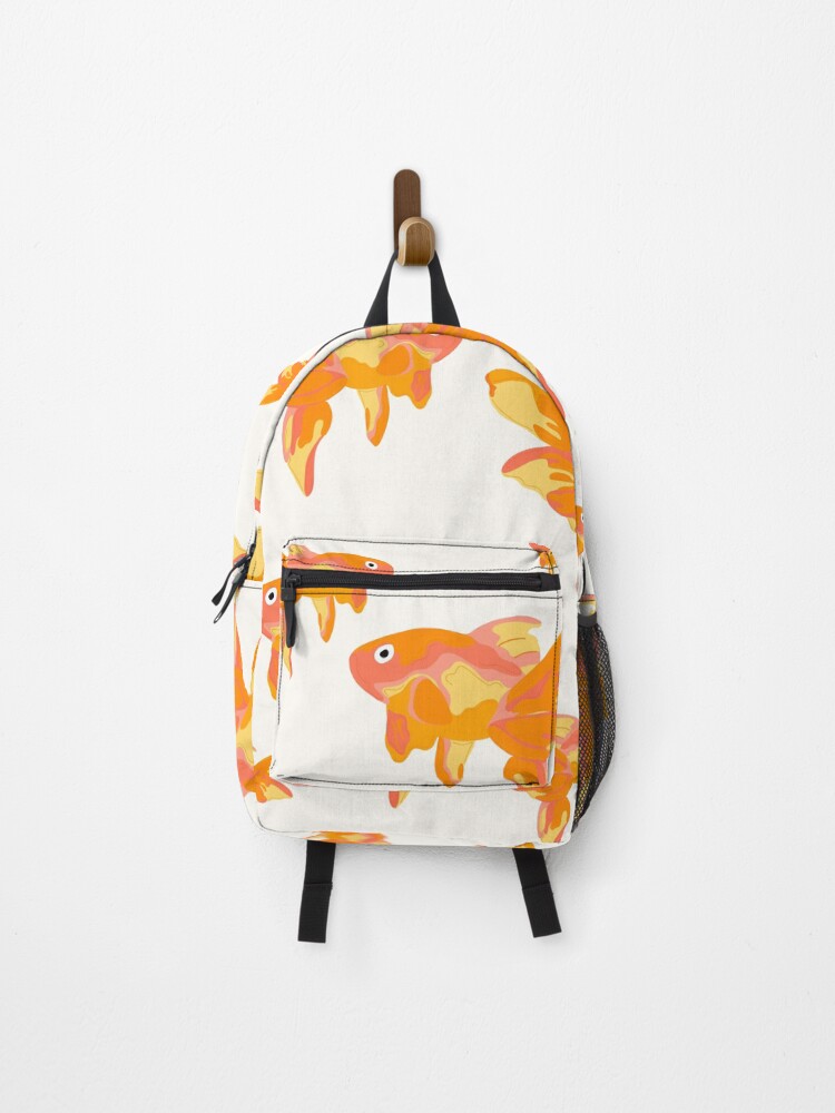 Thumbnail 1 of 3, Backpack, fish pattern designed and sold by Florence O’Brien.