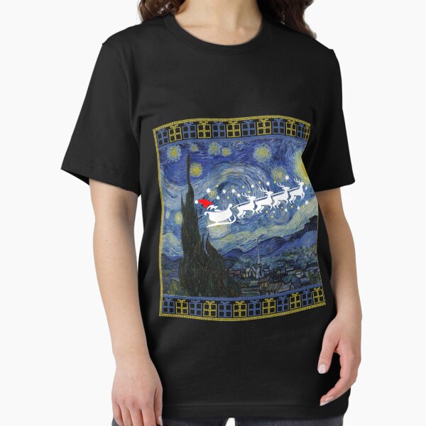 Item preview, Van Gogh Starry Night Ugly Christmas Sweater Shirt designed and sold by ravishdesigns.