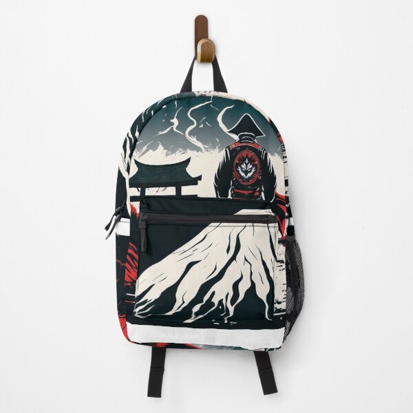 Item preview, Samurai walking in the mountains of Japan designed and sold by AreteSticker.