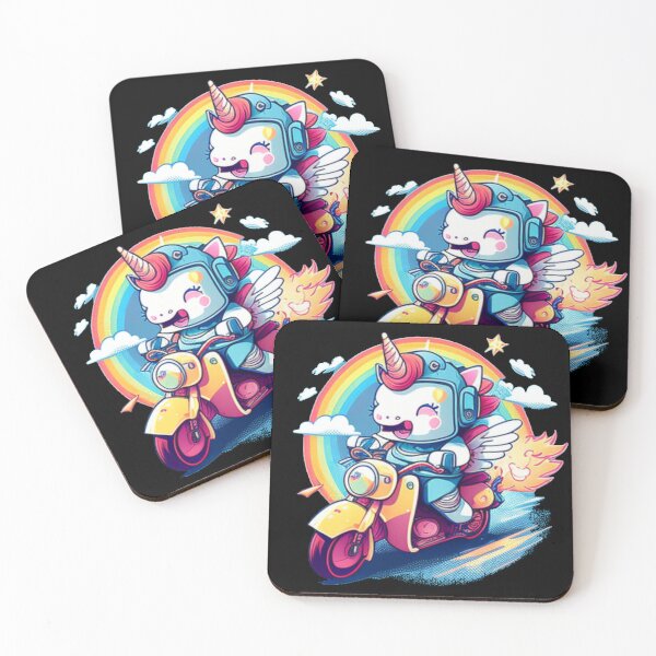 Item preview, Happy Unicorn Biker Motorcycle Club designed and sold by TheWildFlix.