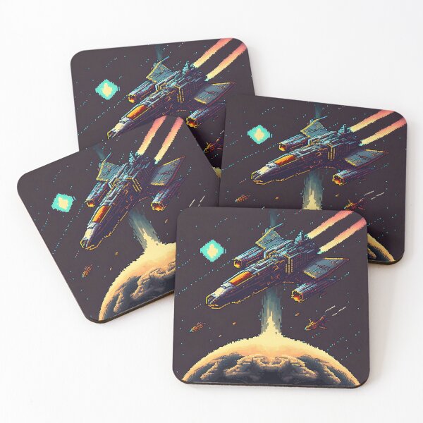 Aperçu de l'œuvre Spaceship Attack créée et vendue par zavnoun.