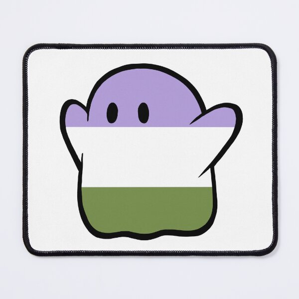 Item preview, Spooky Ghost Genderqueer Pride Flag designed and sold by SweetestCremita.
