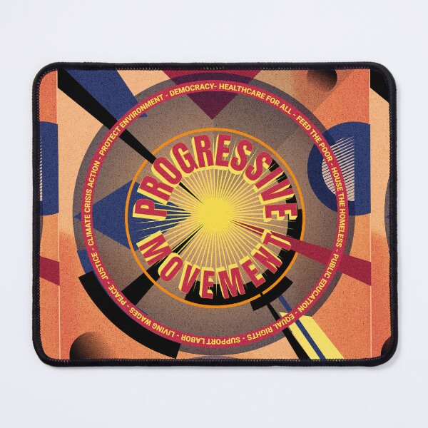 Item preview, PMD00263 Progressive Movement Designs Fusion of Goals for progressives abstract modernist designed and sold by ProgressiveLeft.