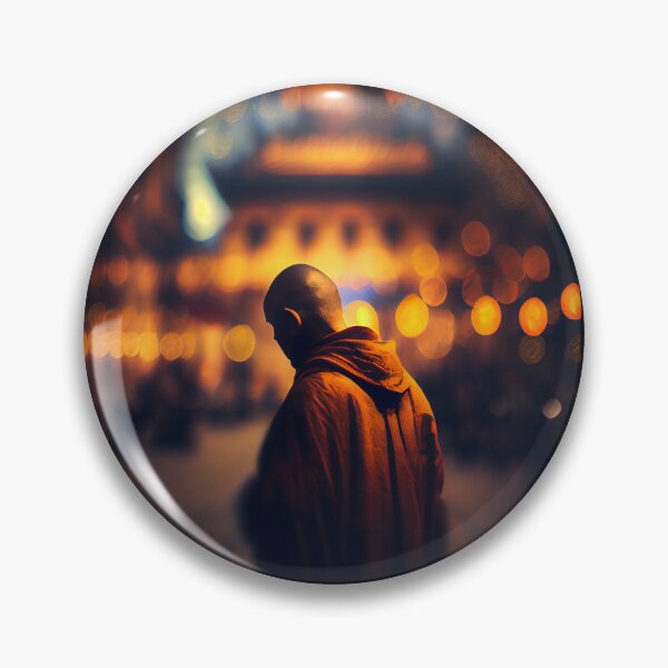 Item preview, Bokeh Monk: un momento contemplativo designed and sold by LukeAiWalker.