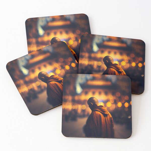Item preview, Bokeh Monk: un momento contemplativo designed and sold by LukeAiWalker.