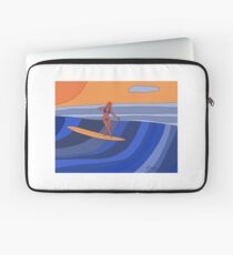 Longboard Surfer Girl Laptop Sleeve